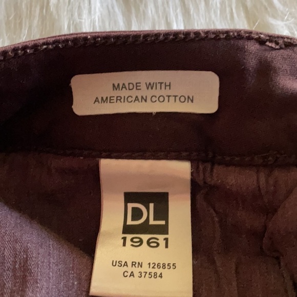 DL1961 Jeans Pant Margaux Instasculpt Skinny Purple Denim Distressed Bohemian 29 - Picture 6 of 9